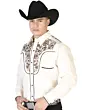 Camisa Vaquera Bordada Color Beige ESDLC 43299