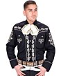 Camisa Charra 060 Color Negro Con Bordado Blanco WD 11-746