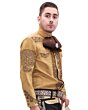 Camisa Charra Fina El Dorado Mostaza WD 11-803