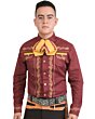 Camisa Charra Color Vino WD 11-863