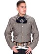 Camisa Charra Elegante Gris WD 11-870