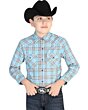 CAMISA VAQUERA PARA NIÑO EL GENERAL 2019-98 COLOR AZUL CLARO