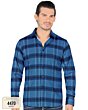 Camisa A Cuadros Manga Larga Navy Lam 4470