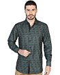 CAMISA CASUAL MANGA LARGA EL SEÑOR DE LOS CIELOS EA000906 COLOR VERDE/NEGRO