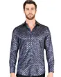 Camisa Navy-Gold De Moda El Señor De Los Cielos 44548