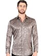 Camisa Café Manga Larga EL Señor De Los Cielos 44576