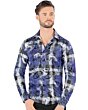 Camisa Multicolor De Moda Montero 0801 Azul