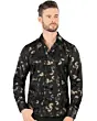 Camisa Negra Modern Fit Montero 0806