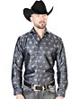 Camisa Color Negro Jacquard Centenario 43760