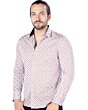 Hombre joven luciendo camisa de moda manga larga blanca.