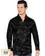 Camisa Lamasini Negra Modern Fit 0123 Manga Larga