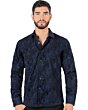 Camisa Moda Montero Navy Manga Larga 0804