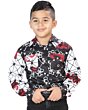 Camisa Casual De Niño Color Blanco-Negro 44094