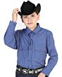 CAMISA VAQUERA PARA NIÑO EL GENERAL 2019-65 AZUL MARINO