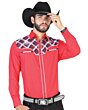 CAMISA VAQUERA COMBINADA MANGA LARGA EL GENERAL 2019-108 ROJA