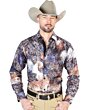 Camisa Vaquera Multicolor Negro ESDLC 43818