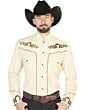 Camisa Charra Beige El Señor De Los Cielos 42882