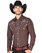 Camisa Vaquera El Señor De Los Cielos 42943 Café