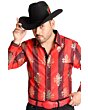 Camisa Vaquera Roja Con Grecas WD 11-888
