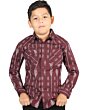 Camisa Color Vaquera Para Niño El General 44441 Burgundy