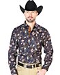 Camisa Vaquera Fina ESDLC 43691 Color Negro-Oro