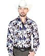 Camisa Vaquera Fina ESDLC 43692 Color Taupe Diseño Caballos