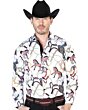 Camisa Vaquera Caballos ESDLC 43701 Color Off White