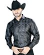 Camisa Fina Color Gris Oscuro Jacquard Centenario 43705