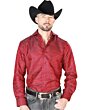 Camisa Roja Jacquard Fina Centenario 43740