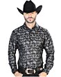 Camisa Jacquard Negra Centenario 43758
