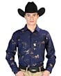 Camisa Vaquera Toros ESDLC 43832 Color Azul Marino