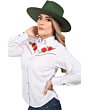 Blusa Vaquera Bordada Blanca WD 11-548
