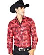 Camisa Vaquera Color Rojo-Oro El Señor DLC 43572