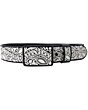 Cinto Charro Pita Fina Color Negro WD 11-1671