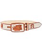 Cinto Charro Pita Petatillo Regular Natural Diseño Caballo Y Herradura WD 11-1677