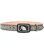 Cinto Charro Piteado Color Negro Diseño Caballo WD 11-1678
