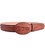 Cinto Vaquero Grabado Cocodrilo WD 11-1486 Color Cognac