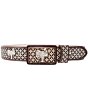 Cinto Vaquero Corte Laser Diseño Montura Color Café WD 11-1514