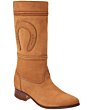 Botas Escaramuza Para Mujer Charra Piel Nobuck WD 11-463 Color Tabaco