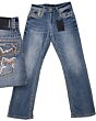 Montero 4619 Light Blue Jeans for Men with embroidered back pocket detail