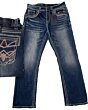 Montero 4620 Dark Blue Jeans for Men with detailed embroidered back pockets