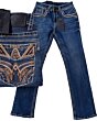Jeans Montero 4621 Azul Oscuro para Hombre con bolsillos traseros bordados