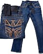 Jeans Montero 4621 Azul Oscuro para Hombre con bolsillos traseros bordados