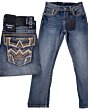 Jeans Montero 4622 Azul Medio para Hombre con bolsillos traseros bordados detallados