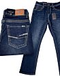 Montero 4626 Dark Blue Modern Boot Cut Jeans with Back Pocket Stitching