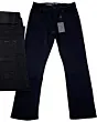Montero 4627 Black Modern Boot Cut Jeans with Simple Back Pocket Design