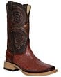 Botas El General 45071 Lizard Cognac con Punta Rodeo (Cuadrada)