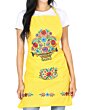Mandil Artesanal Bordado 603153 Amarillo Cerca