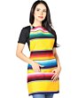 Mandil Artesanal Diseño Sarape 603580 Amarillo