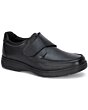 Zapatos De Piel De Cabra Para Hombre Negros Con Cierre De Velcro